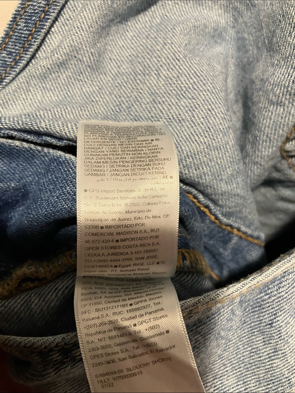 Old Navy Light Blue Denim Relaxed women Overalls Shorts - Picture 5 of 11